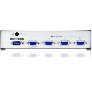 Aten 4 port Video Splitter - 1 x Computer, 4 x Monitor - 1920 x 1440 @ 60Hz - SVGA, XGA