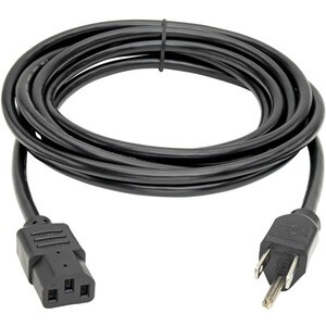 Eaton Tripp Lite Series Desktop Computer Power Cable, NEMA 5-15P to C13 - 10A, 125V, 18 AWG, 12 ft. (3.66 m), Black - (NEM