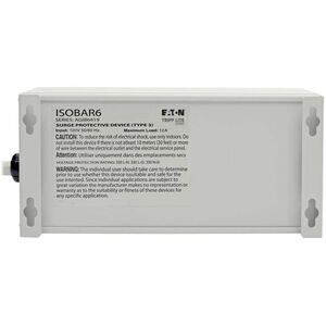 Tripp Lite by Eaton Isobar 6-Outlet Surge Protector, 6 ft. Cord with Right-Angle Plug, 3330 Joules, Diagnostic LEDs, Metal