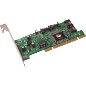 SIIG Serial ATA 4-Channel RAID - Serial ATA/150 - PCI - Plug-in Card - RAID Supported - 0, 1, 10 RAID Level - 4 Total SATA