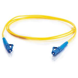 C2G-1m LC-LC 9/125 OS1 Simplex Singlemode PVC Fiber Optic Cable - Yellow - 1m LC-LC 9/125 Simplex Single Mode OS2 Fiber Ca