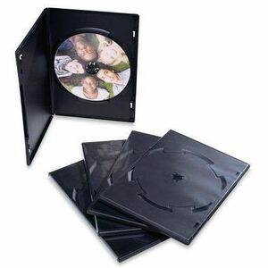 Verbatim CD/DVD Black Video Trimcases - 50pk - 7.5" Height x 5.3" Width x 0.3" Depth - Black