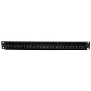 Eaton Tripp Lite Series 24-Port 1U Rack-Mount Cat6/Cat5 Feedthrough Patch Panel, RJ45 Ethernet, TAA - RJ45 Ethernet