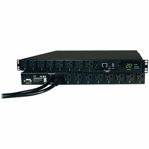 Eaton Tripp Lite Series 1.9kW Single-Phase Switched Automatic Transfer Switch PDU, 2 120V L5-20P / 5-20P Inputs, 16 5-15/2