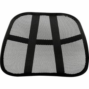 Fellowes Office Suites Mesh Back Support - Black - Mesh Fabric - 1 Each