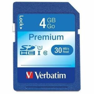 4GB Premium SDHC Memory Card, UHS-I U1 Class 10 - 4GB