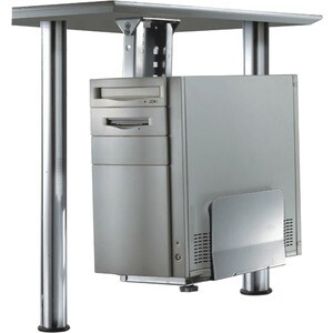 Newstar Under Desk PC Mount (Suitable PC Dimensions - Height: 39-54 cm / Width: 13-23 cm) - Silver - Vertical - 540 mm x 2