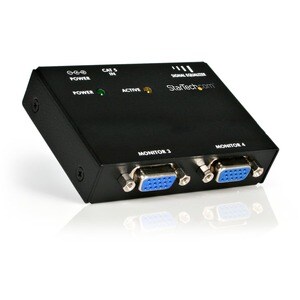 StarTech.com VGA over CAT5 remote receiver for video extender - Extend and distribute a VGA signal to up to 4 displays ove