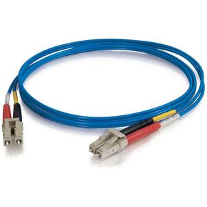 C2G-3m LC-LC 50/125 OM2 Duplex Multimode PVC Fiber Optic Cable - Blue - Fiber Optic for Network Device - LC Male - LC Male