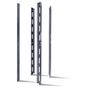 APC Vertical Mounting Rail with Square Holes - Black