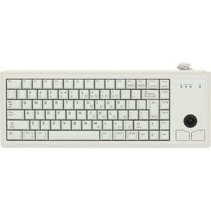 CHERRY ML 4420 Wired Keyboard - Compact,Pale Gray,Integrated Trackball