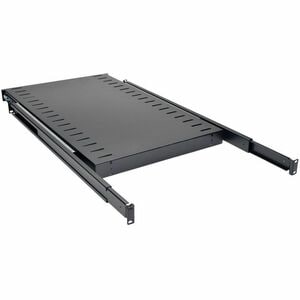 Tripp Lite SmartRack SRSHELF4PSL Rack Shelf - Black - Cold-rolled Steel (CRS) - 50 lb (22679.62 g) Maximum Weight Capacity