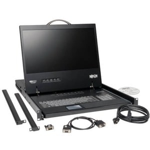 Tripp Lite by Eaton NetController 16-Port 1U Rack-Mount Console KVM Switch with 19-in. LCD, TAA - 16 Computer(s) - 19˘ Act