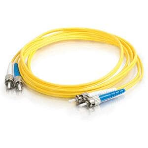 C2G-4m ST-ST 9/125 OS1 Duplex Singlemode PVC Fiber Optic Cable - Yellow - 4m ST-ST 9/125 Duplex Single Mode OS2 Fiber Cabl