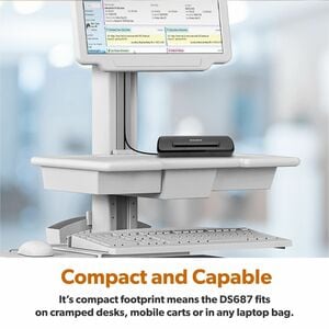 Ambir DS687 Duplex A6 ID Card Scanner - 48 bit Color - 8 bit Grayscale