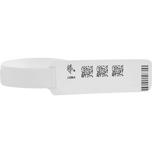 Zebra Wristband Polypropylene 1 x 7in Direct Thermal Zebra Z-Band Soft Infant 1 in core - 2" Width x 7" Length - Permanent