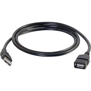 C2G 3m USB Extension Cable - USB 2.0 A to USB - M/F - Type A Male USB - Type A Female USB - 10ft - Black