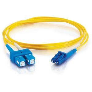 C2G 6m LC-SC 9/125 Duplex Single Mode OS2 Fiber Cable - Yellow - 20ft - 6m LC-SC 9/125 Duplex Single Mode OS2 Fiber Cable 