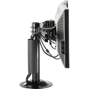 Chief Vertical Grommet Dual Monitor Mount - For Flat Panel Displays - Black - 70 lb - Black