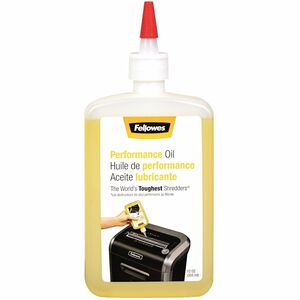 Fellowes Powershred® Shredder Oil - 12 Oz. Bottle - 12 fl oz - Light Amber