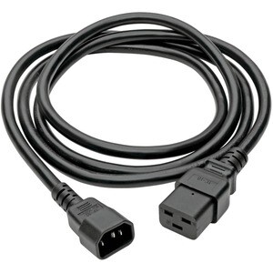 Eaton Tripp Lite Series Power Cord, C19 to C14 - Heavy-Duty, 15A, 250V, 14 AWG, 6 ft. (1.83 m), Black - (IEC-320-C19 to IE