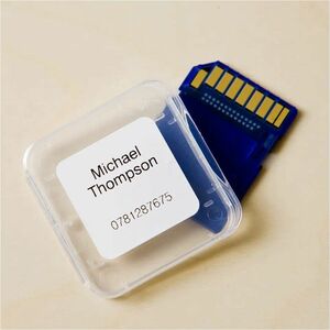 Brother DK11221 Multipurpose Label - 23 mm Width x 23 mm Length - Permanent Adhesive - Square - Direct Thermal - Plastic -