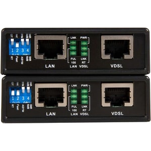 StarTech.com Ethernet extender kit - VDSL2 - 10/100 - extender kit - single pair wire - 1 km - Extend your 10/100Mbps netw