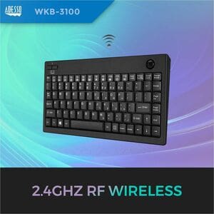 Adesso WKB-3100UB Wireless Keyboard - USB - 87 Keys