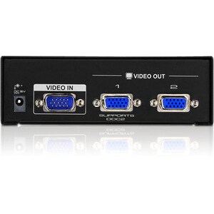 Aten VS132A Video Splitter-TAA Compliant - 1 x HD-15 Video In, 2 x HD-15 Video Out - 2048 x 1536 @ 60Hz - VGA, XGA, SVGA, 
