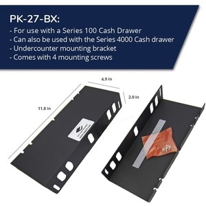 apg Mounting Bracket |Under Counter|for Series 100 Cash Drawer| PK-27-BX - 1