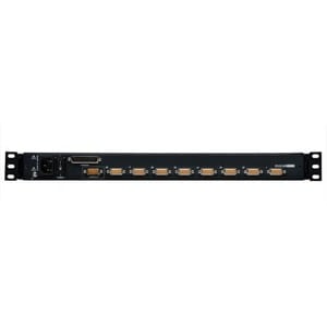 Tripp Lite by Eaton NetDirector 8-Port 1U Rack-Mount Console KVM Switch with 19-in. LCD + 8 PS2/USB Combo Cables, TAA - 8 