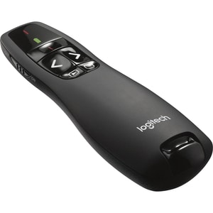 TELECOMMANDE PRESENTATION R400 NOIR 2.4GHZ POINTEUR LASER ROUGE