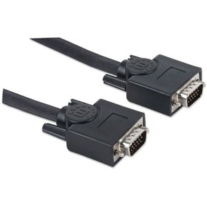 Manhattan CABLE MONITOR SVGA 8MM HD15M-M 30.0M - Extremo Secundario: 1 x 15-pin HD-15 - Male - Admite hasta1360 x 768 - Ap