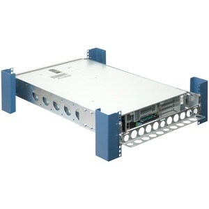 Rack Solutions 2U Universal Rail 24in Depth with Wirebar - Steel - 75 lb