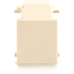 C2G Snap-In Blank Keystone Insert Module - Ivory - Ivory