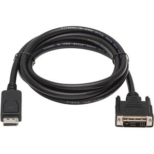 Eaton Tripp Lite Series DisplayPort to DVI Adapter Cable (DP with Latches to DVI-D Single Link M/M), 10 ft. (3.1 m) - (M/M