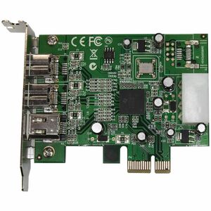 StarTech.com 3 Port 2b 1a Low Profile 1394 PCI Express FireWire Card Adapter - 2 x 9-pin Female IEEE 1394b FireWire 800