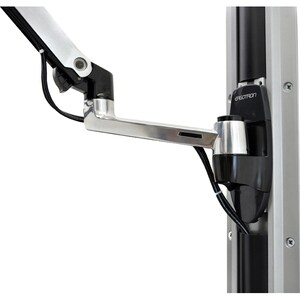 Ergotron Mounting Arm for LCD Monitor, Monitor, TV - Polished Aluminum - 34" Screen Support - 24.91 lb Load Capacity - 100