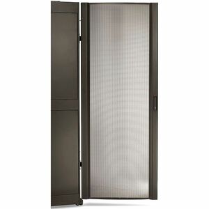 NetShelter SX 42U 600mm Wide Perforated Curved Door Black - Black - 75.39" (1915 mm) Height x 23.62" (600 mm) Width x 1.38