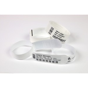Zebra Wristband Polypropylene 1 x 11in Direct Thermal Zebra Z-Band Comfort HC100 - 1" Width x 11" Length - Permanent Adhes