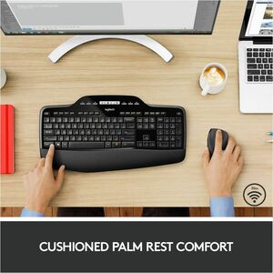 Logitech MK710 Wireless Keyboard and Mouse Combo for Windows, 2.4GHz Advanced Wireless, Wireless Mouse - USB Wireless RF 2