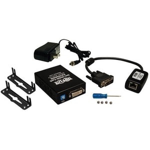 Tripp Lite DVI over Cat5/6 Active Extender Kit Box-Style Transmitter/Receiver for Video Up to 200 ft. (60 m) TAA - 1 Input