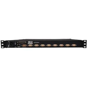 Tripp Lite by Eaton NetDirector 8-Port 1U Rack-Mount Console KVM Switch with 19-in. LCD and IP Remote Access, TAA - 8 Comp