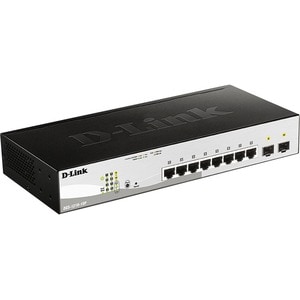 D-Link DGS-1210-10P Web Smart Switch - 10 Ports - Manageable - 8 x 10/100/1000 PoE Ports + 2 x Gigabit SFP Ports