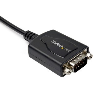 StarTech.com 1ft (30cm) 1-Port Professional USB to Serial Adapter Cable with COM Retention, USB to RS232 Adapter - TAA - U