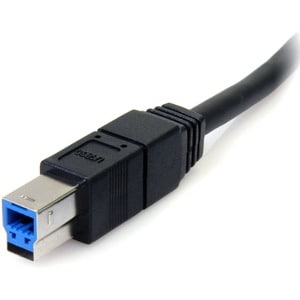 StarTech.com 6 ft Black SuperSpeed USB 3.0 (5Gbps) Cable A to B - M/M - Connect to your external solutions and transfer da