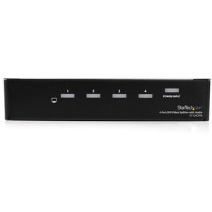 StarTech.com 4 Port DVI Video Splitter with Audio - 1 x DVI-I (Dual-Link) Video In
