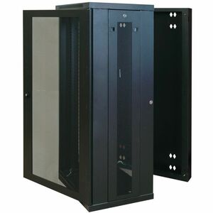 Eaton Tripp Lite Series SmartRack 26U Low-Profile Switch-Depth Wall-Mount Half-Height Rack Enclosure, Hinged Back - 19" 26