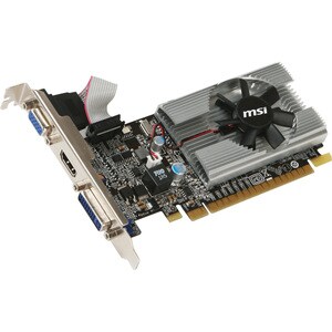 MSI NVIDIA GeForce 210 Graphic Card - 1 GB GDDR3 - Low-profile - 589 MHz Core - 64 bit Bus Width - PCI Express 2.0 x16 - H