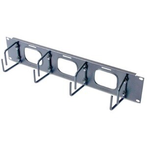 APC by Schneider Electric AR8428 Cable Organizer - Black - 1 Each Pack - Cable Manager - 2U Rack Height